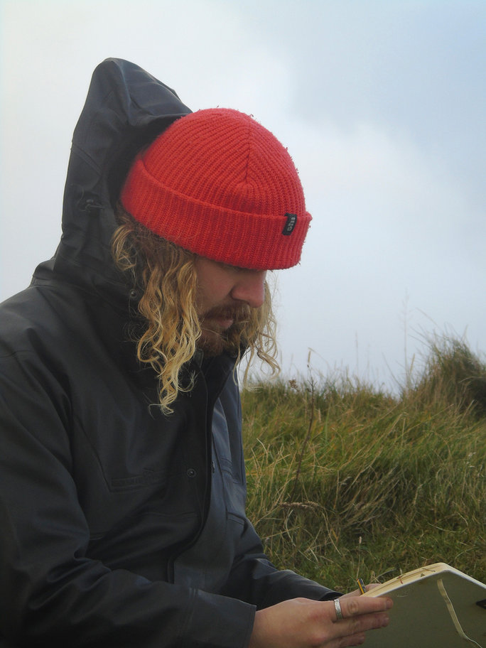 Portrait on research trip to Scotland